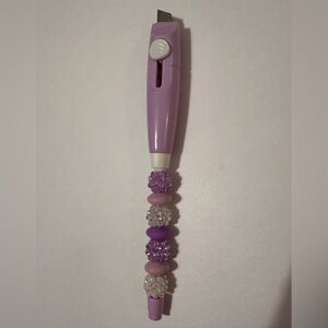 Beaded Box Cutter in Purple